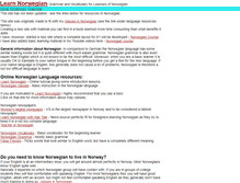 Tablet Screenshot of learnnorwegian.org